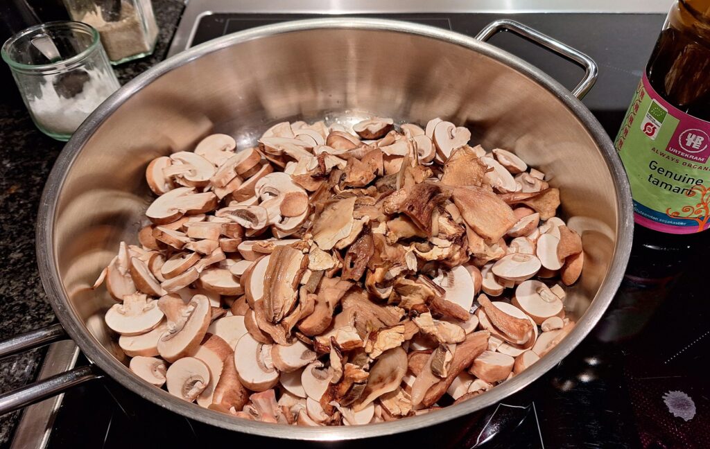 Plante Bourguignon med svampe