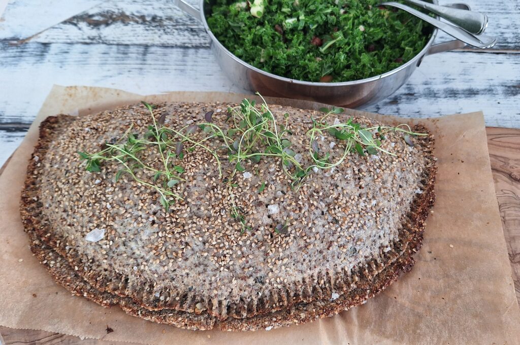 Blomkåls-calzone med plantefyld