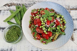 Pasta i radisepesto