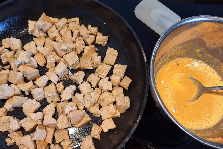 Scramled tofu