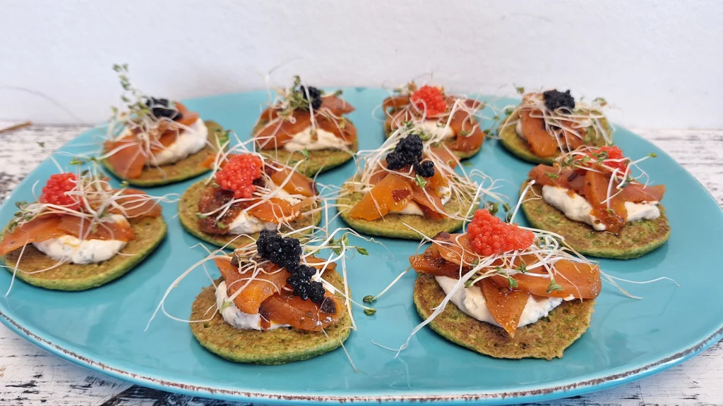 Blinis med ramsløg
