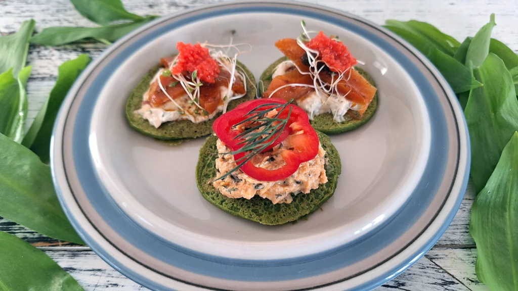 Blinis med ramsløg
