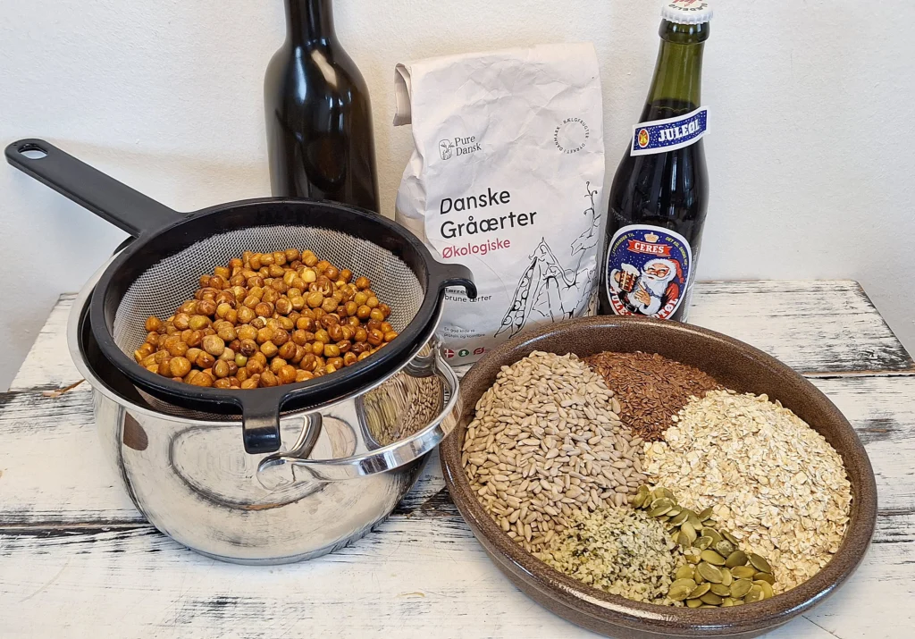 Bønnebrød med gråærter