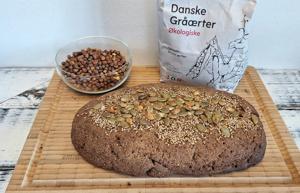 Brød med danske gråærter